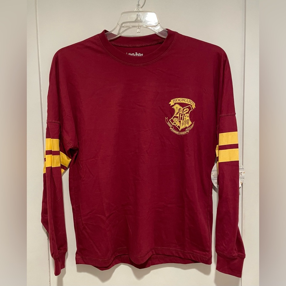 Harry Potter Long Sleeve T-Shirt w Banding | Gryffindor Colors | Unisex